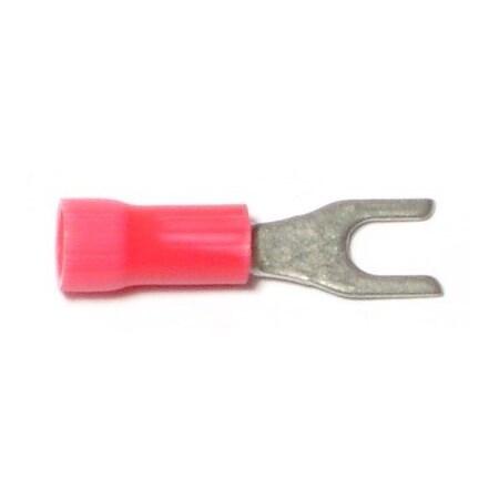 Midwest Fastener Fork Terminal, 18 AWG, Plastic Insulated, 15 PK 69981